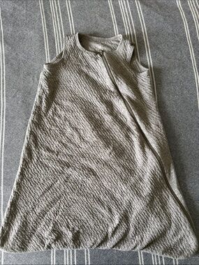 The Honest Company Grey Sleeveless Sleep Sack with Diagonal Zipper